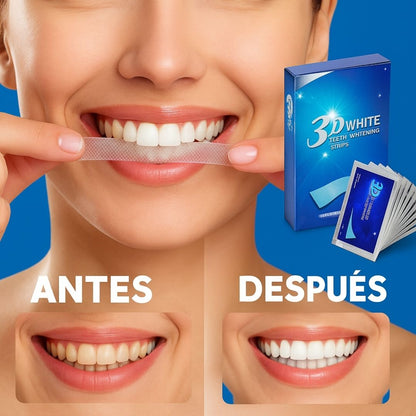 42 Tiras Blanqueadoras Pro® dientes más blancos en solo 7 días ..no ocultes tus dientes amarillos, blaqueálos!